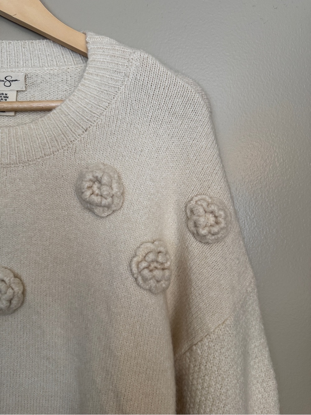 Jessica Simpson Cream Knit Sweater - Picture 2 of 2